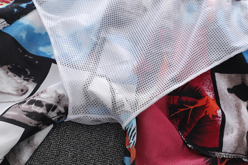 "Graphic Palms" Swimming Trunks