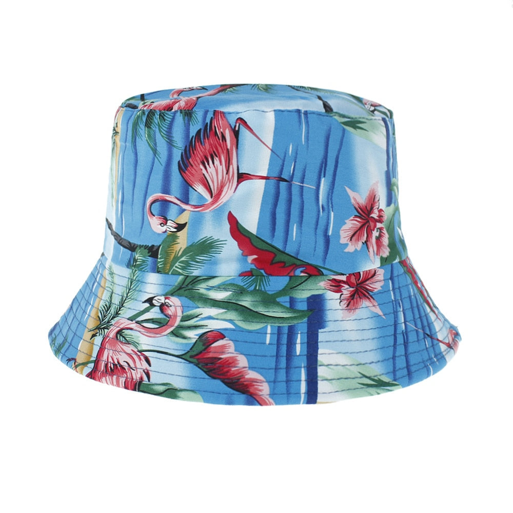 Flamingo Summer Reversible Bucket Hat (Unisex)