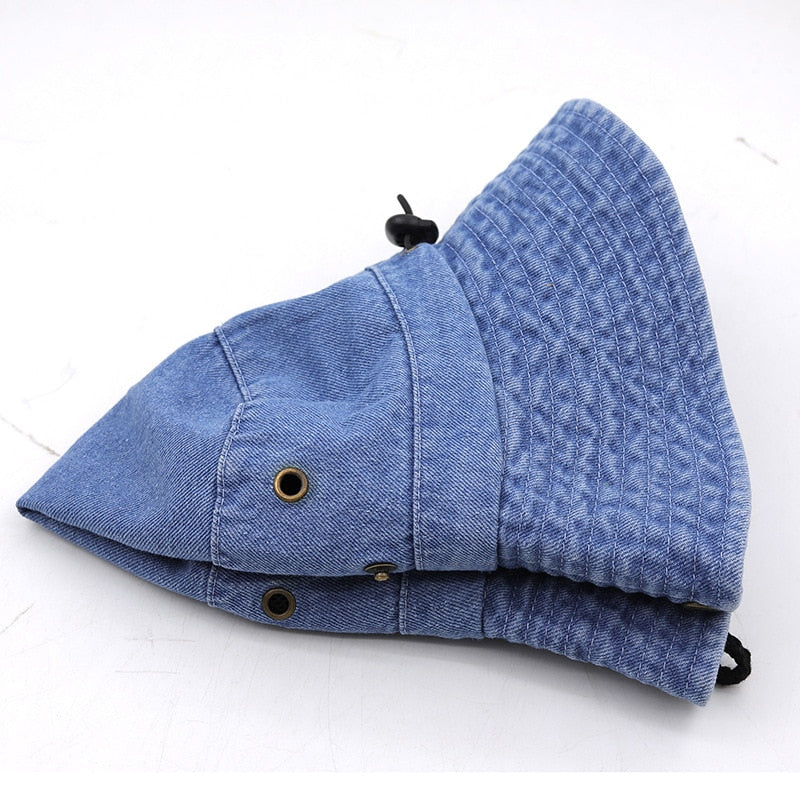 Blue Denim Beach Sun Hat