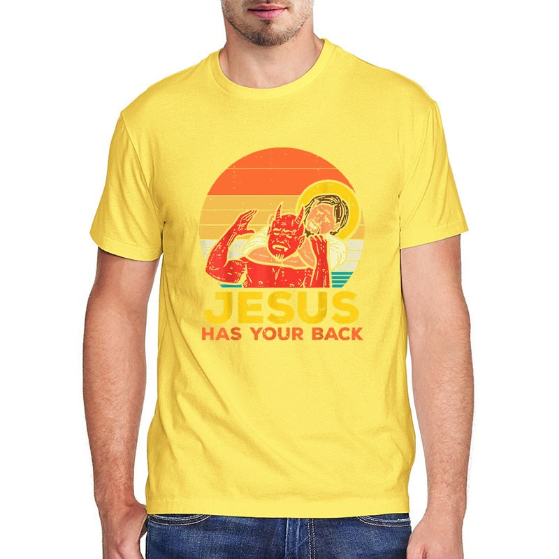 Jesus Has Your Back Mens T-Shirt