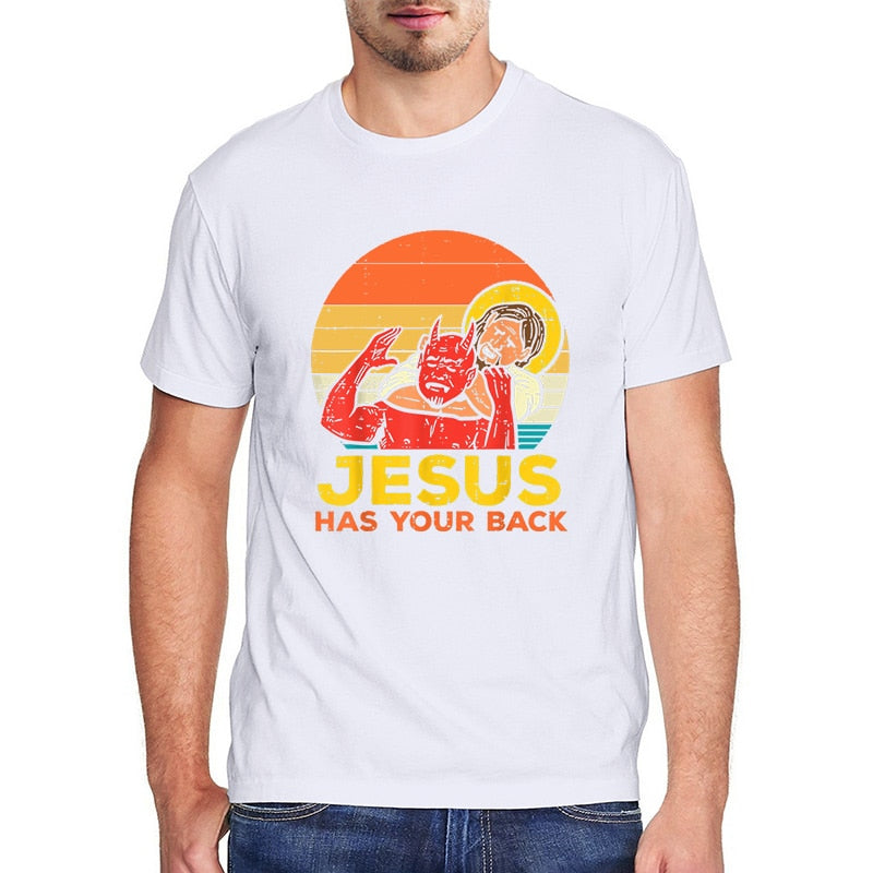 Jesus Has Your Back Mens T-Shirt