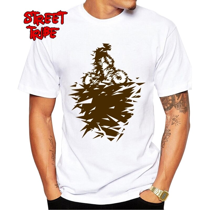 Hipster Mountain Bike Art Mens T-Shirt