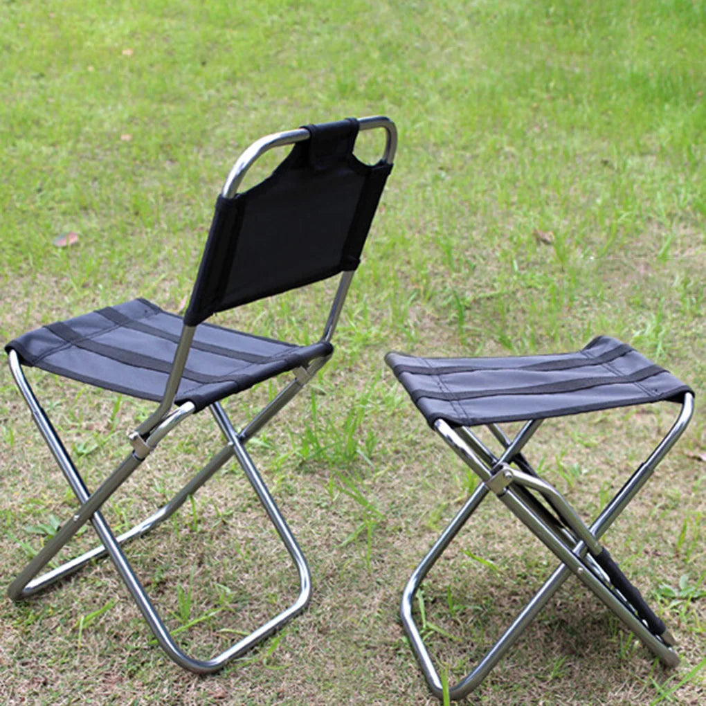 Elenxs Aluminum Alloy Oxford Fabric Folding Seat