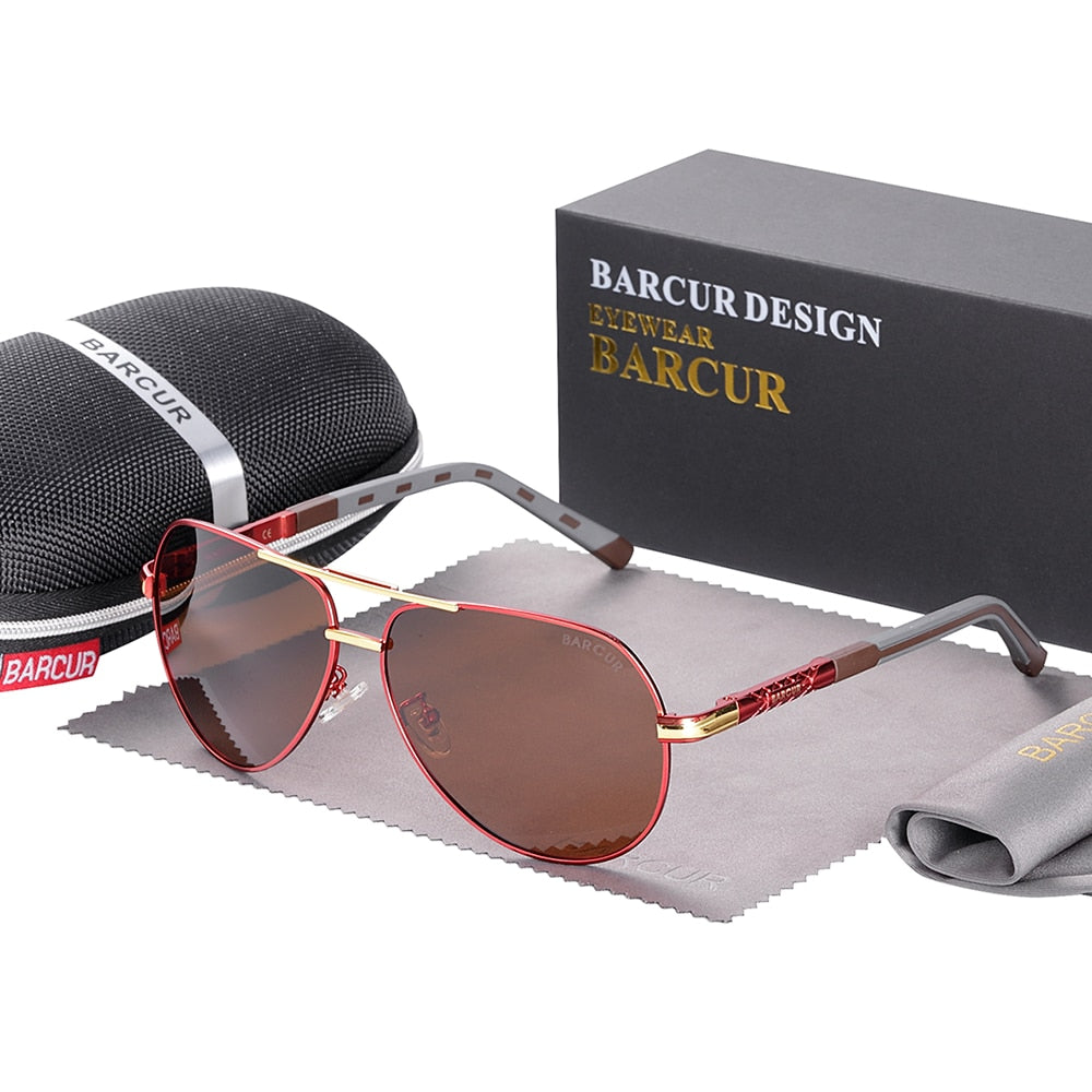 BARCUR Aluminum Vintage Sunglasses