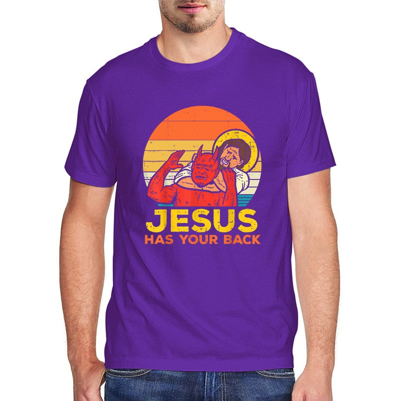 Jesus Has Your Back Mens T-Shirt