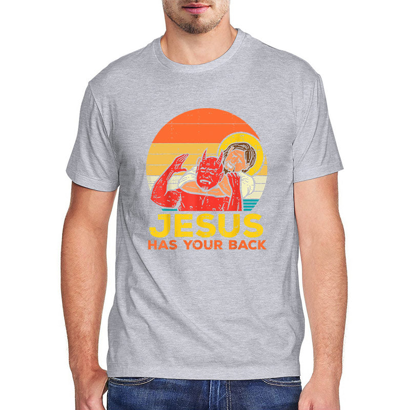 Jesus Has Your Back Mens T-Shirt