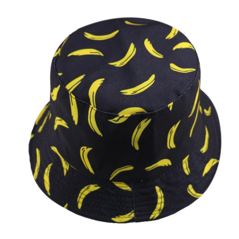 FOXMOTHER Banana Print Bucket Hats