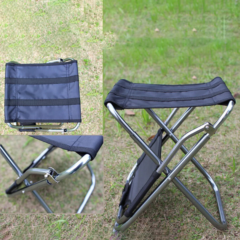Elenxs Aluminum Alloy Oxford Fabric Folding Seat