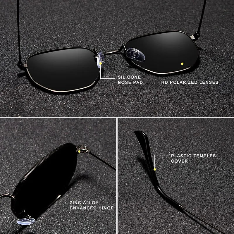 KINGSEVEN Men's Classic Reflective Sunglasses