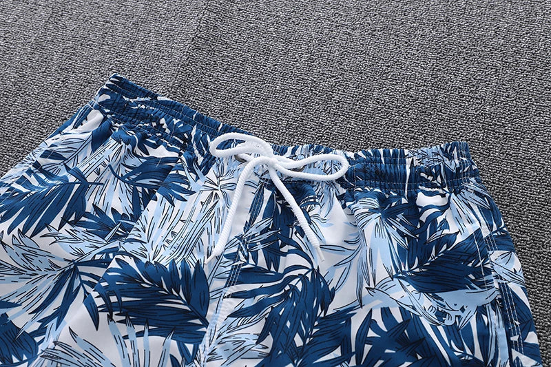 "Breezing Leaves" Swim Trunks