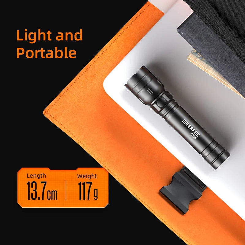 SUPERFIRE GTS6 Mini High Power EDC LED Flashlight