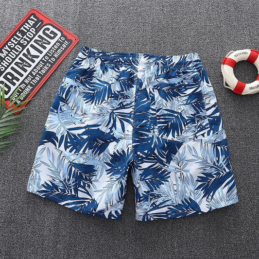 "Breezing Leaves" Swim Trunks
