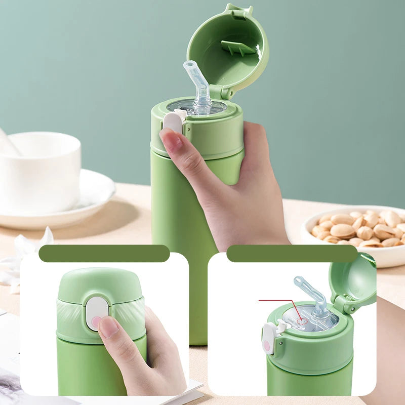 GIANXI Stainless Steel Bouncing Straw Thermos Cups