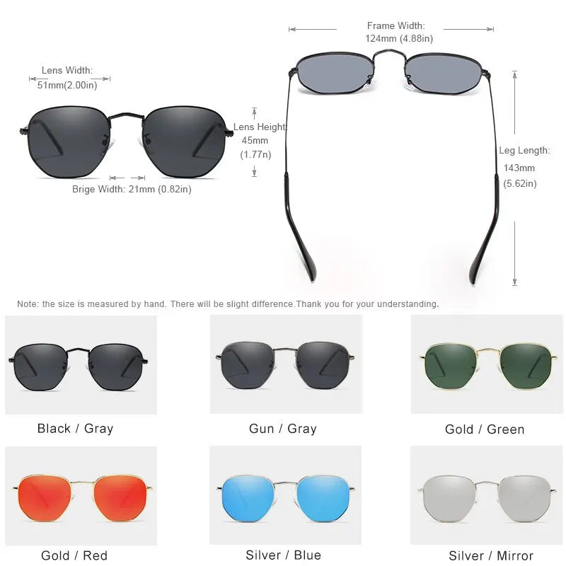 KINGSEVEN Men's Classic Reflective Sunglasses