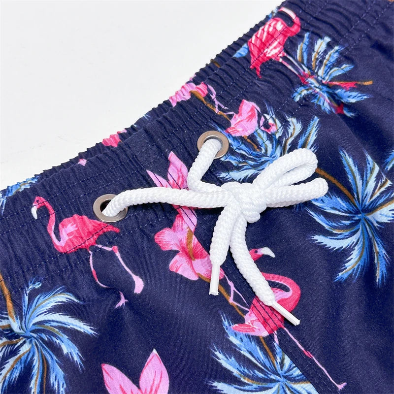 "Cotton Candy Palms" Swim Trunks