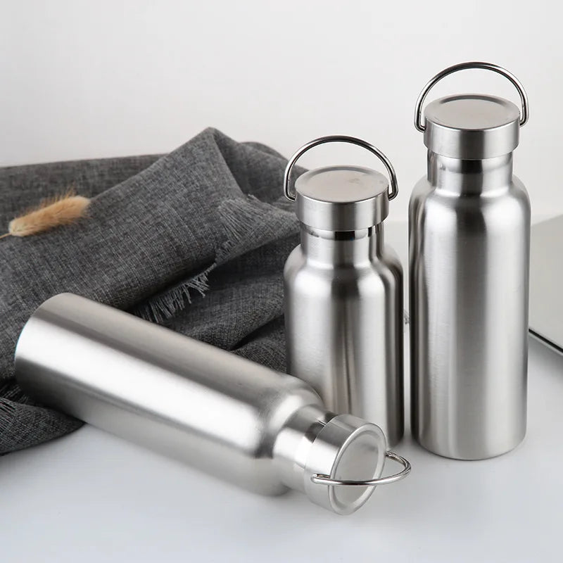 Stainless Steel Water Bottles w Handle