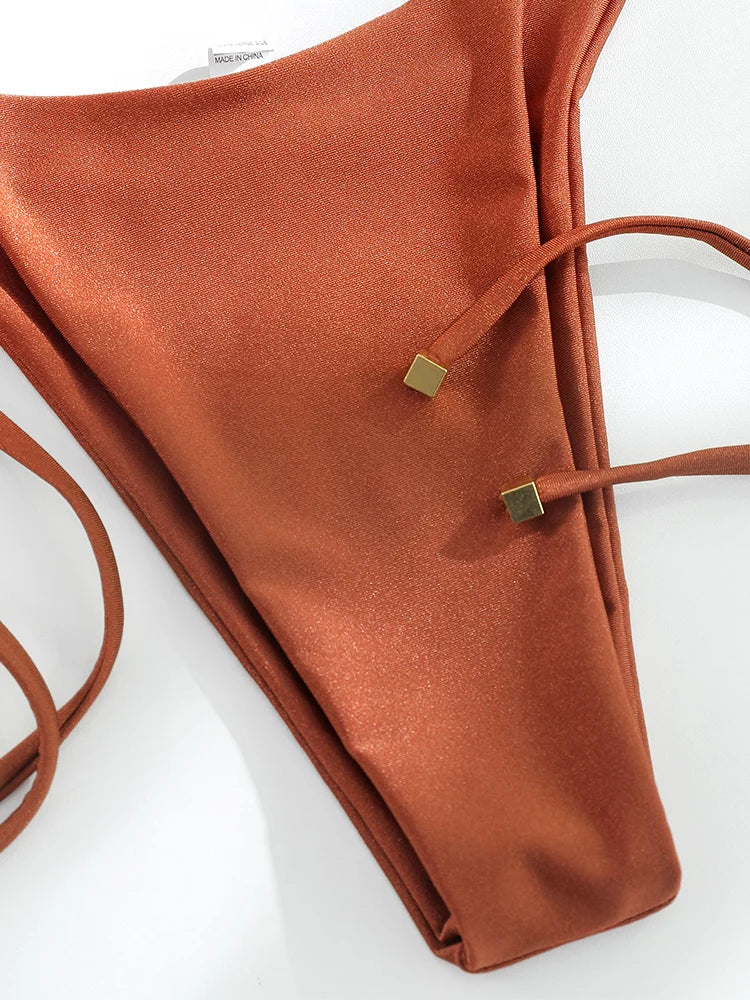 Bandeau Push Up Bikinis Set