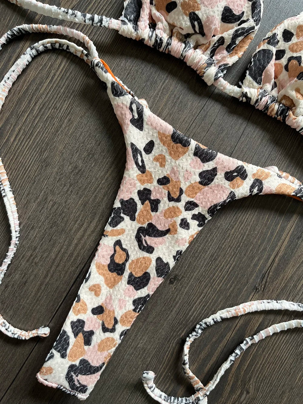 RUOTONGSEPT Leopard Push Up  Bikini Set