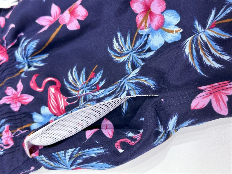 "Cotton Candy Palms" Swim Trunks