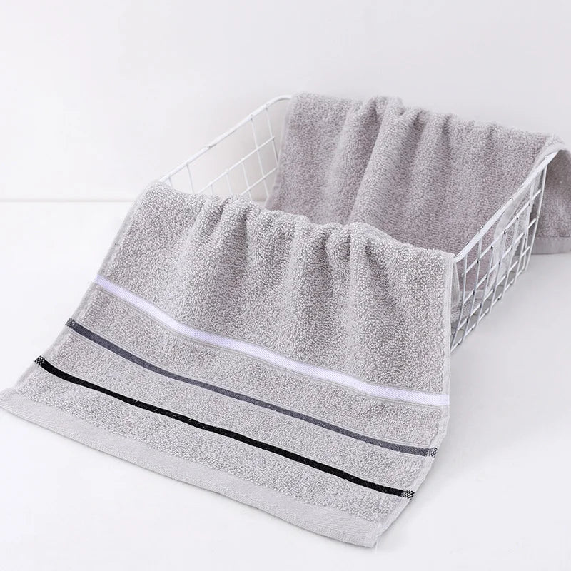 Thickened Soft Grey Towel Set