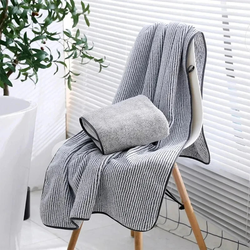 Bamboo Charcoal Fiber Bath Towels