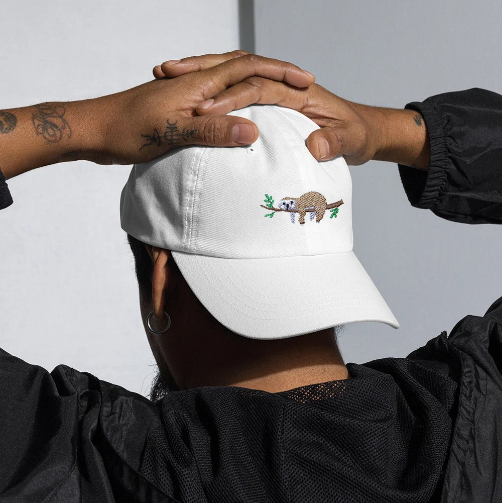 Lazy Sloth Dad Hats