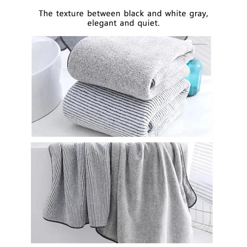 Bamboo Charcoal Fiber Bath Towels