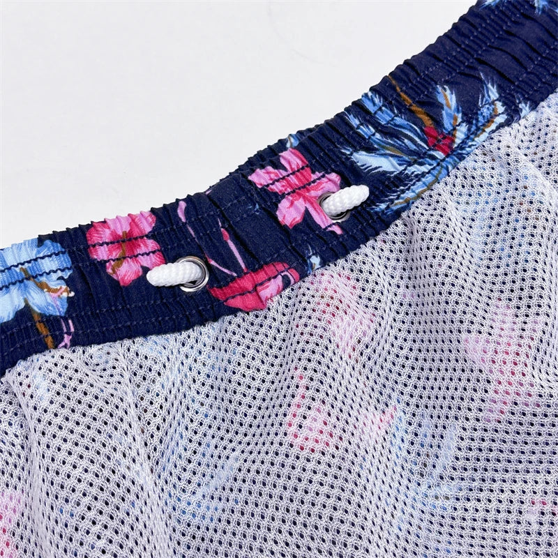 "Cotton Candy Palms" Swim Trunks