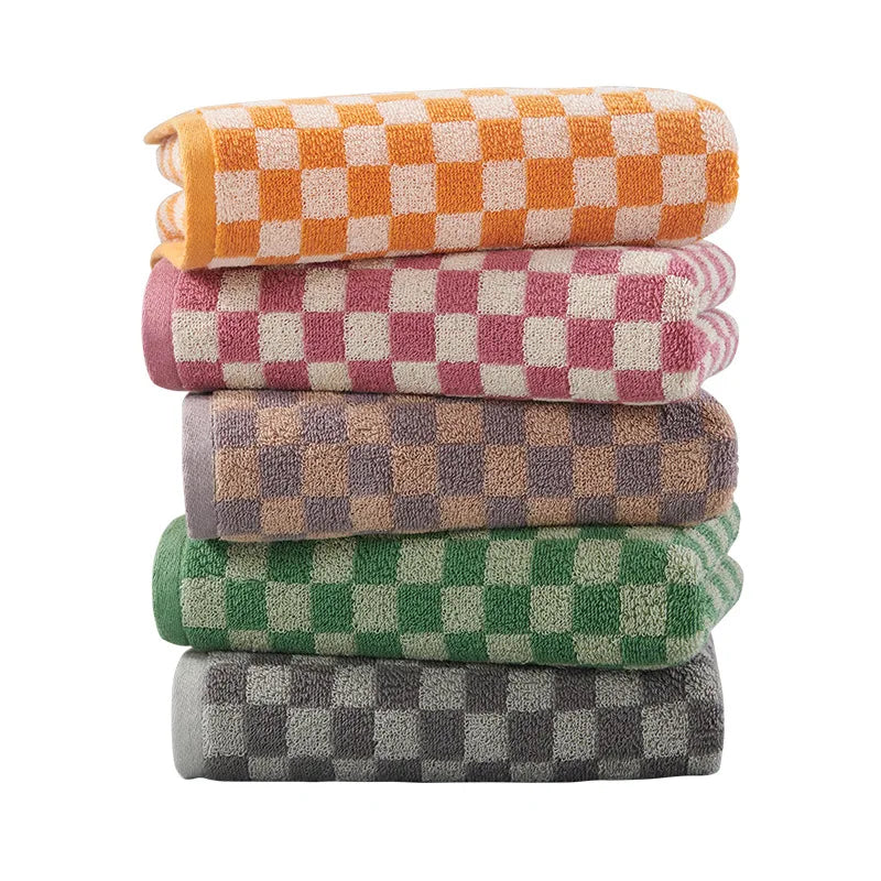 Plaid Cotton Towel Sets