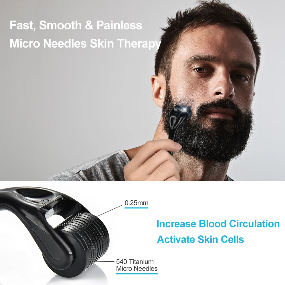 Hailicare 4pcs/Set Beard Growth Kit For Men