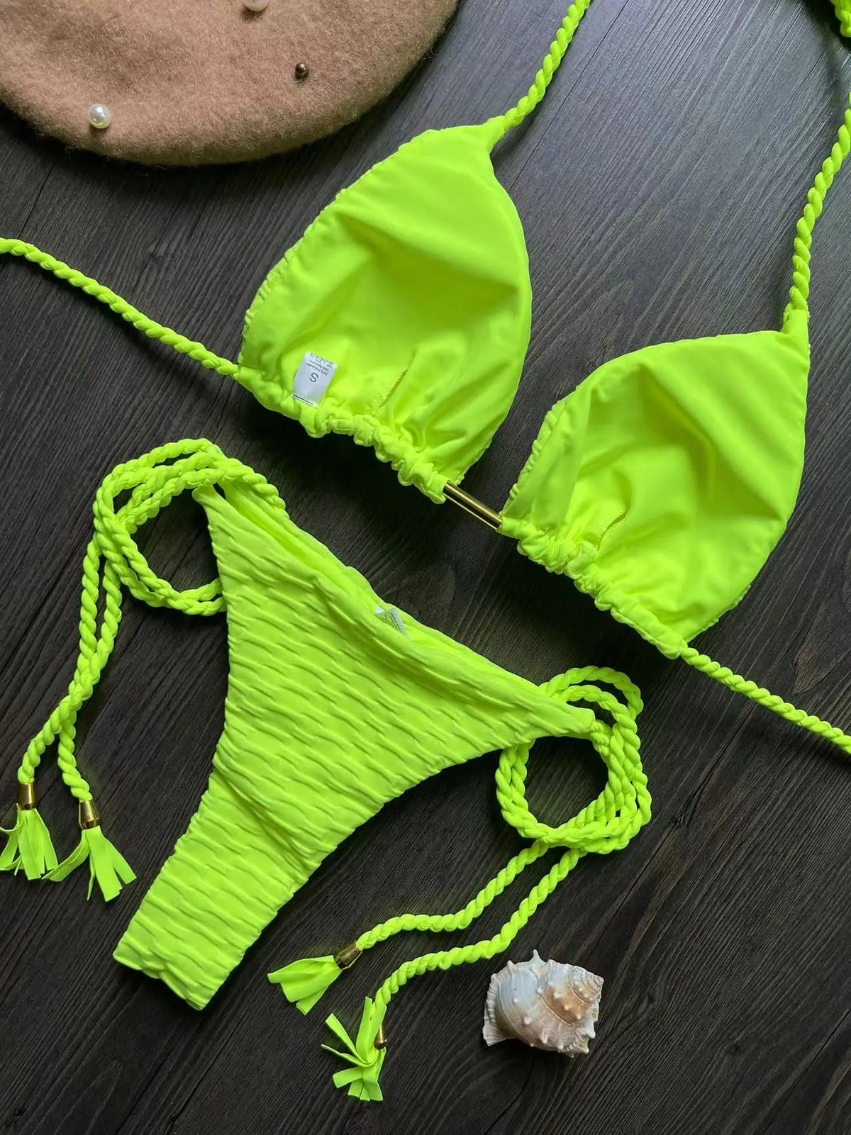 RUOTONGSEPT Push Up Thong Brazilian Bikini Sets