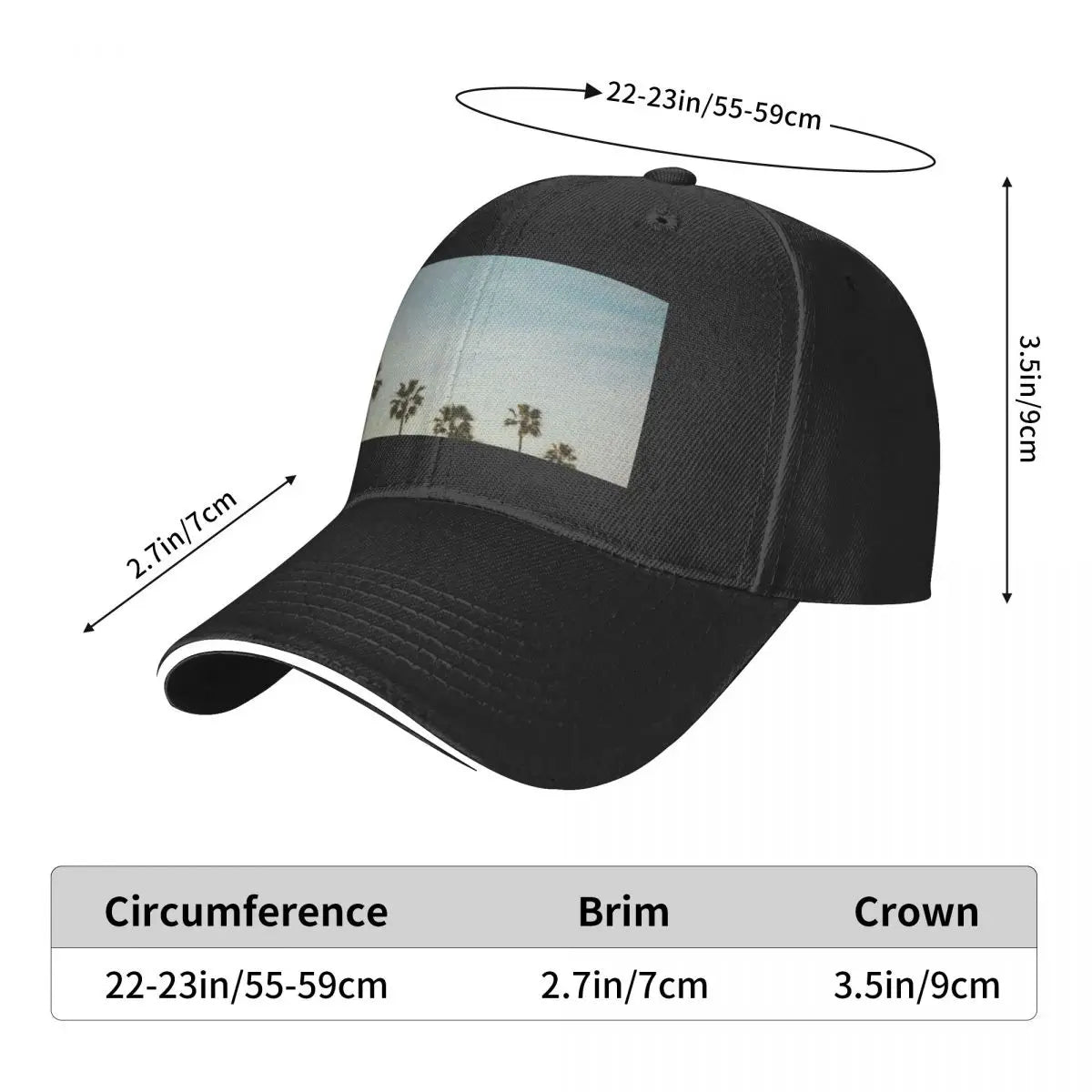 Palm Trees of Los Angeles Baseball Cap