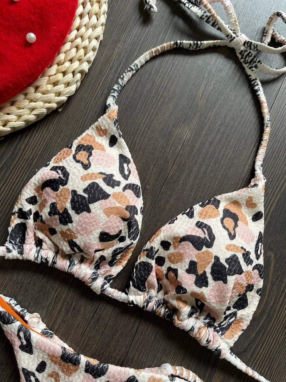 RUOTONGSEPT Leopard Push Up  Bikini Set
