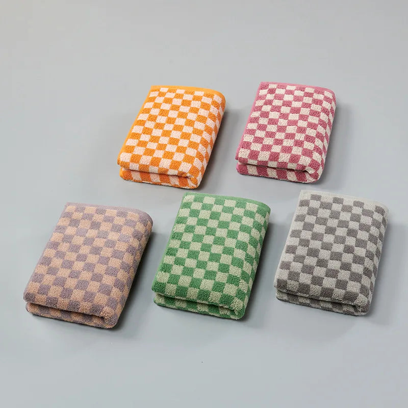 Plaid Cotton Towel Sets