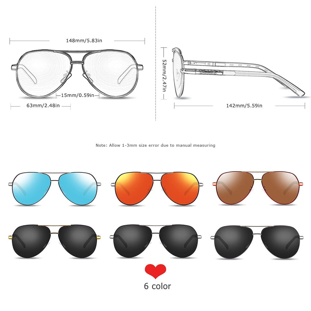 BARCUR Aluminum Vintage Sunglasses