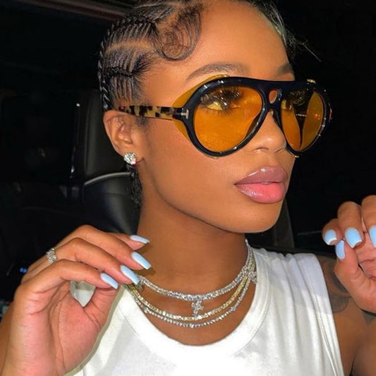 SALUTUMI Luxury Brand Punk Sunglasses