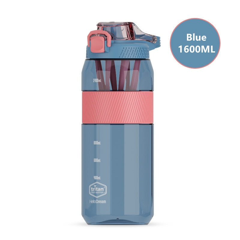 750ml-1600ml CREAWIND Tritan Material Water Bottle With Straw