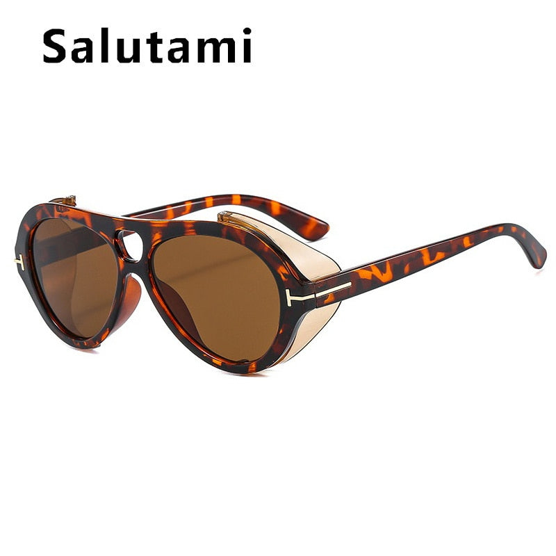 SALUTUMI Luxury Brand Punk Sunglasses