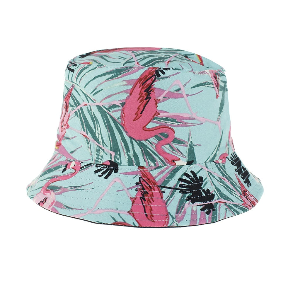 Flamingo Summer Reversible Bucket Hat (Unisex)