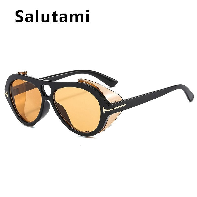 SALUTUMI Luxury Brand Punk Sunglasses