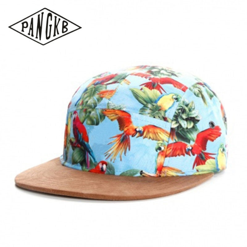 PANGKB Paradise 5 Panel Parrot Cap