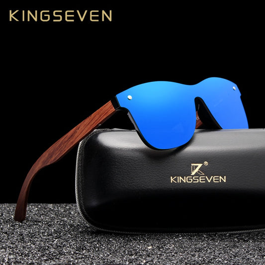 KINGSEVEN Natural Wooden Polarized Sunglasses