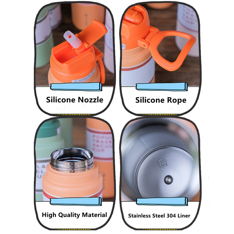 CREAWIND 650/830ml Popular Travel Vacuum Cup Water Bottle