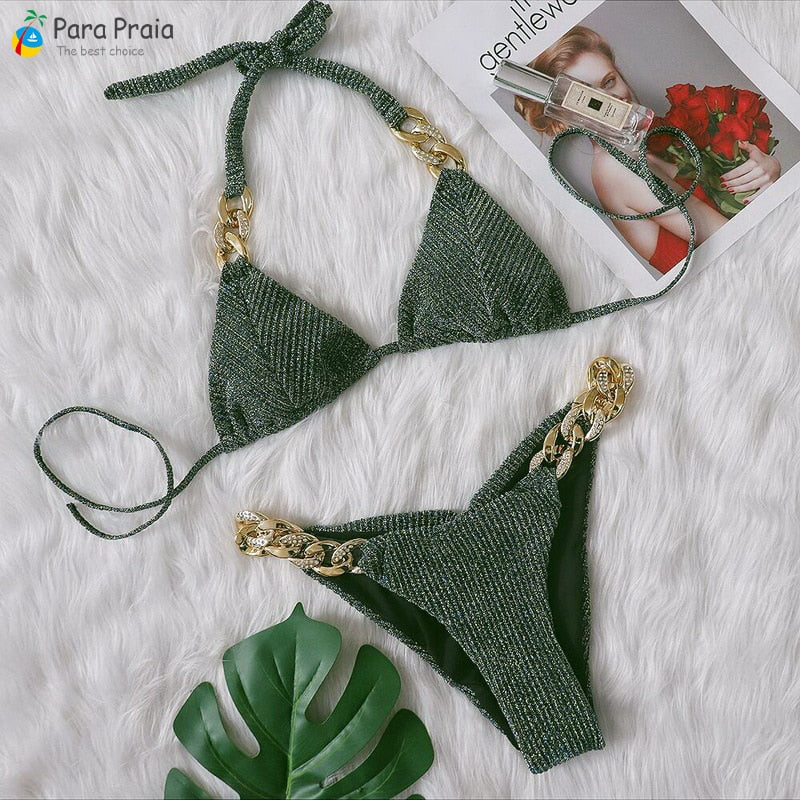 PARA PRAIA Sexy Glint Brazilian Bikini