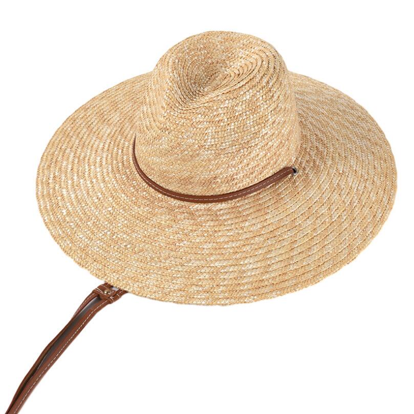 LATWELNG Belt Strap Straw Sun Hat