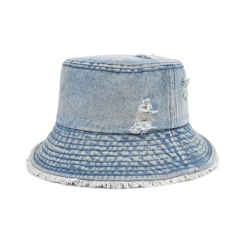 ltnshry Washed Denim Bucket Hats