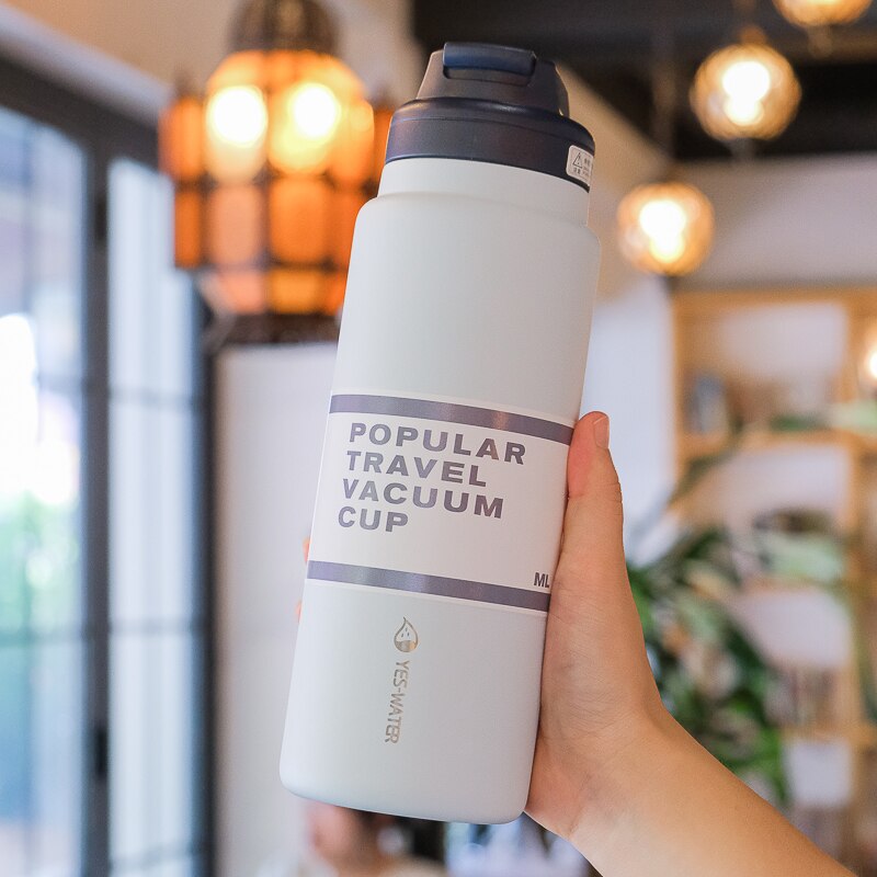 CREAWIND 650/830ml Popular Travel Vacuum Cup Water Bottle
