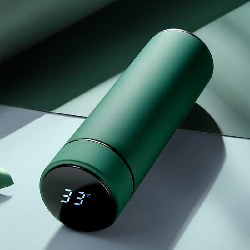 500ml Smart Water Bottle Stainless Steel Thermos Temperature Display