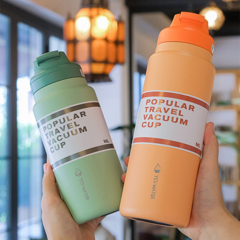 CREAWIND 650/830ml Popular Travel Vacuum Cup Water Bottle