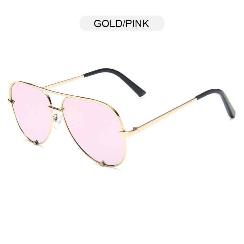 FUQIAN Classic Metal Aviation Sunglasses